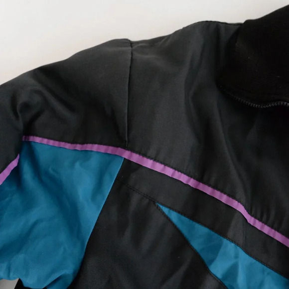 Vintage Edco 80's Black Snowmobile & Ski Winter  jacket Coat - Picture 13 of 14